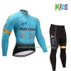 Combinaison Cycliste M/L + Collant sans Bretelles 2017 Astana Pro Team Enfant N001
